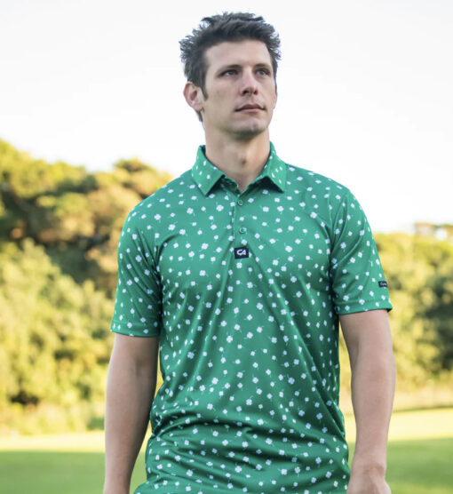 Custom Apparel Funky Golf Shirt - Luck of Irish