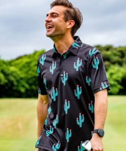 Custom Apparel Funky Golf Shirt - Cactus