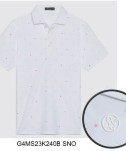 G/FORE Star Tech Pique Slim fit Polo - White