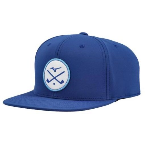 Mizuno Golf Cap - Crossed Clubs Snapback Royal Blue & White