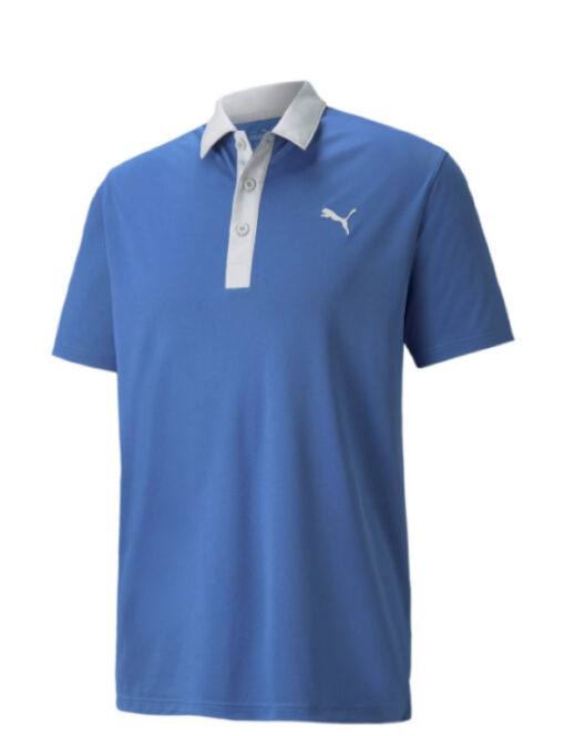 Puma Gamer Golf Polo Shirt - Blue & Grey