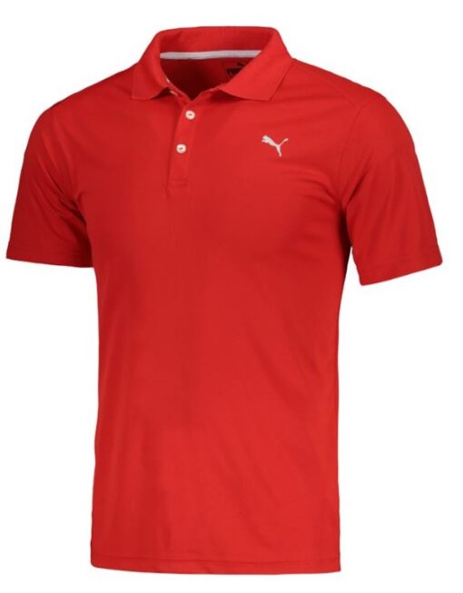 Puma Pounce French Men Golf Polo - Red