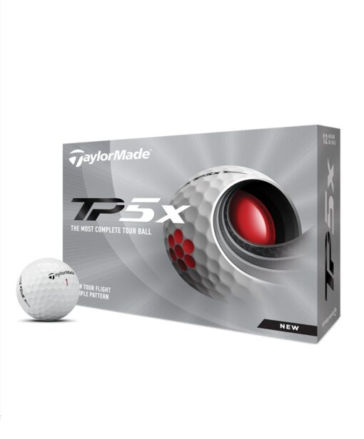 TaylorMade TP5X Golf Ball – White