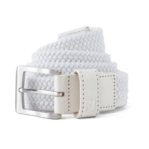 FootJoy Golf Essential Braided Belt - White