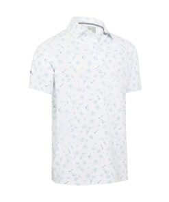 Callaway All Over Golf & Tucan Polo Shirt - Bright White