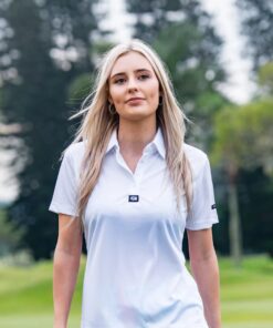 Custom Apparel Ladies Iconic Golf Shirt - White