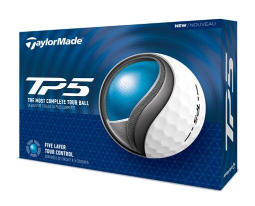 TaylorMade TP5 Golf Balls - White / Yellow