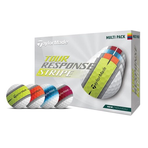 TaylorMade Tour Response Stripe Golf Balls - Multi Colour