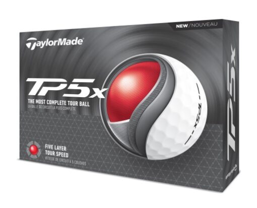 TaylorMade TP5X Golf Balls - White / Yellow