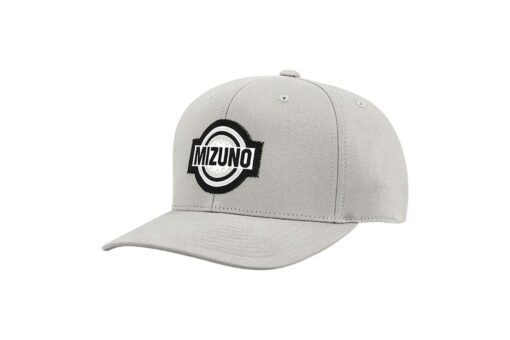 Mizuno Golf Cap - Patch Snapback Grey & Black