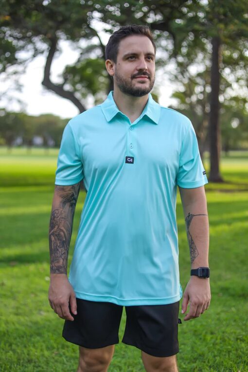Custom Apparel Iconic Golf Shirt - Mint