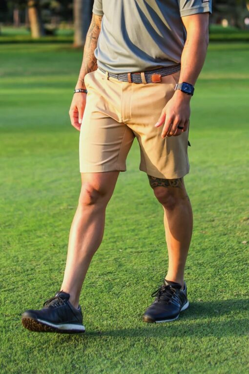 Custom Apparel Golf Shorts - Beige