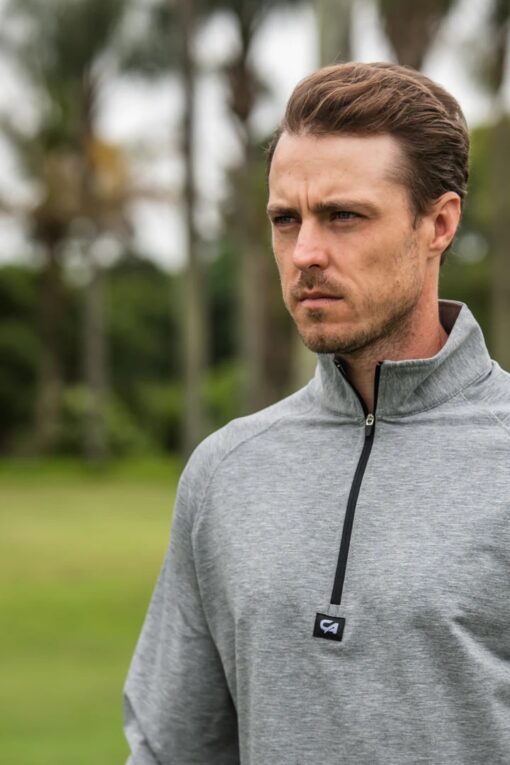Custom Apparel Golf Jersey - Grey Melange