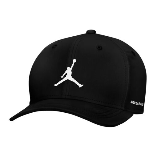 Nike Jordan Rise Snapback Golf Cap - Black / White