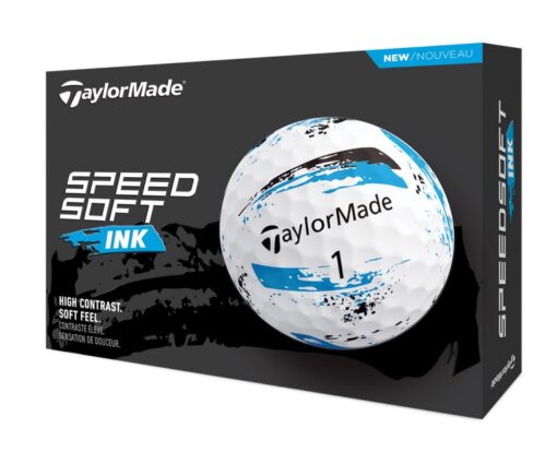 TaylorMade Speed Soft Ink Golf Balls - Blue