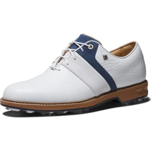 FootJoy DryJoys Premiere Series Packard LX Golf Shoe - White & Navy (Wide)