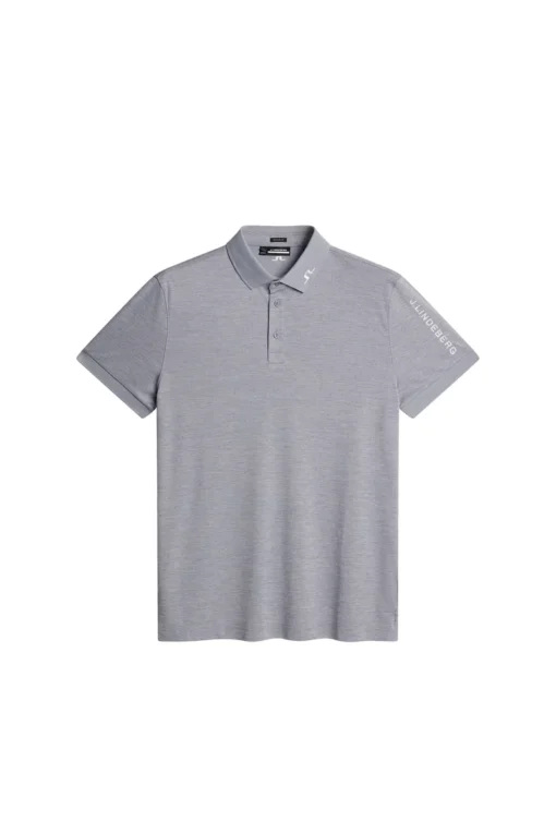 J Lindeberg Tour Tech Regular fit Golf Shirt - Grey