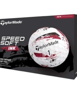 TaylorMade Speed Soft Ink Golf Balls - Red