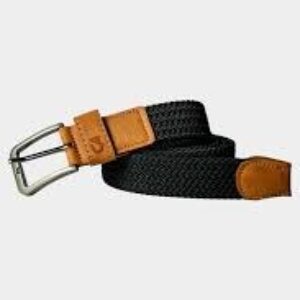 Custom Apparel Woven Belt - Black