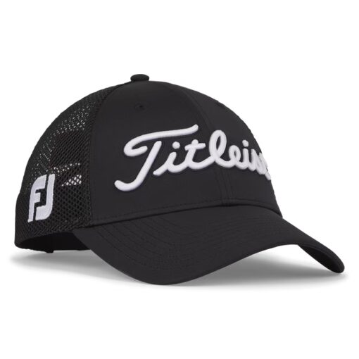 Titleist Tour Performance Men's Mesh Cap - Black / White