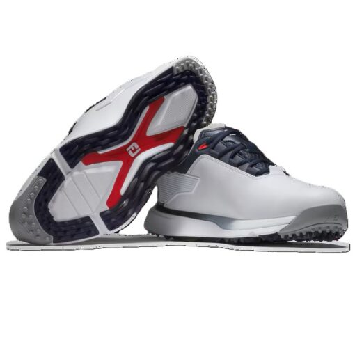 FootJoy Pro SLX Golf Shoes - White / Navy / Red (Wide)
