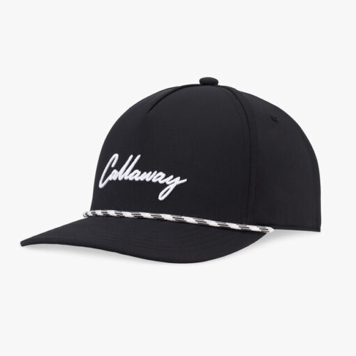 Callaway Birdie Putt Rope Cap - Black/White (Adjustable)