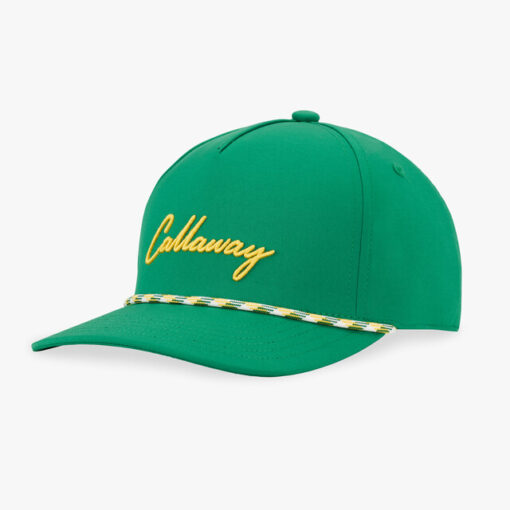 Callaway Birdie Rope Cap - Green / Yellow (Adjustable)