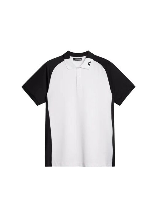 J Lindeberg Calle Polo Shirts- White / Black
