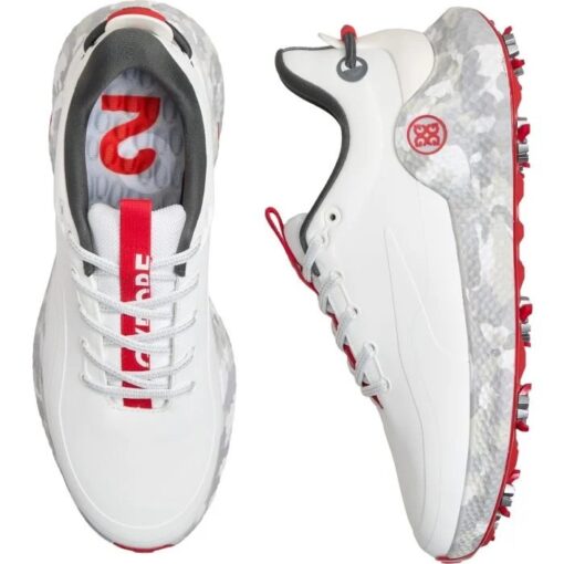 G/FORE MG4+ O2 G/LOCK Camo Midsole Golf Shoes - Snow/Charcoal