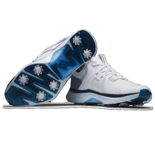 FootJoy HyperFlex Golf Shoe - White / Slate / Blue (Medium)